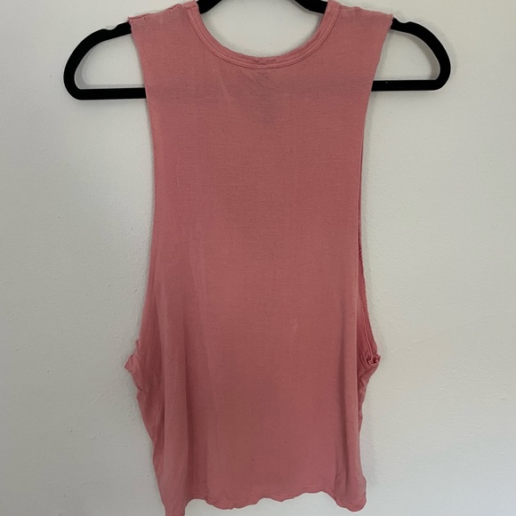 Live Love Dream Pink Muscle Tank “Smile More” - Picture 2 of 4